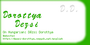 dorottya dezsi business card